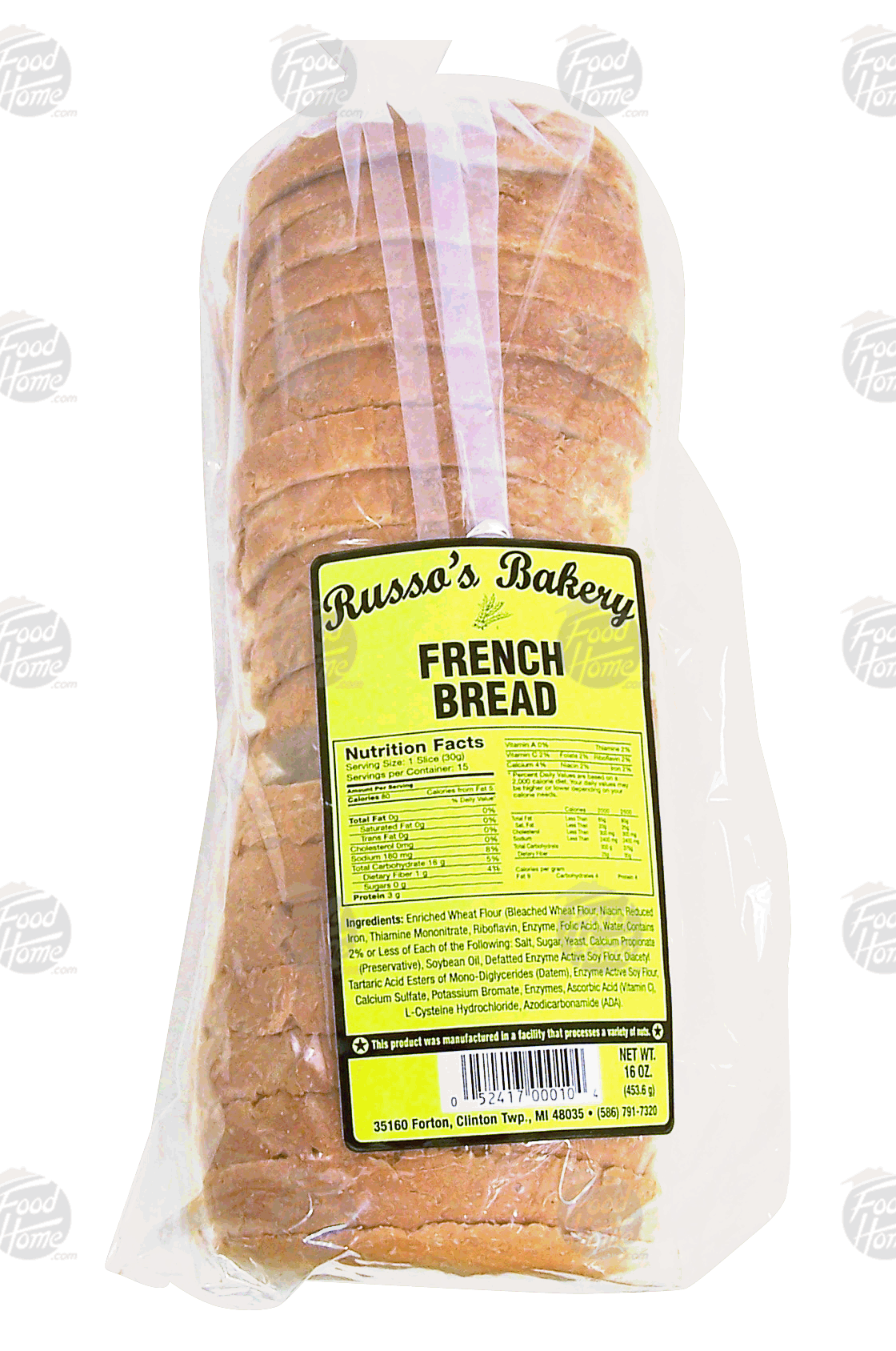 Russo's Bakery  sliced french bread loaf Full-Size Picture